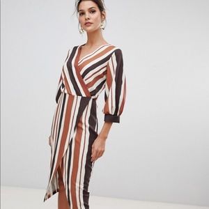 ASOS striped business dress size 8